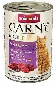 ANIMONDA Cat Carny Adult skonis: jautiena ir ėriena 400g x18