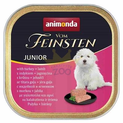 ANIMONDA Dog Vom Feinsten Junior skonis: kalakutiena su ėriena 150g x22