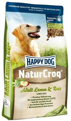  Happy Dog NaturCroq ėriena su ryžiais 15kg + STAIGMENA ŠUNUI