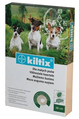 2x Bayer KILTIX, antkaklis mažiems šunims 38cm + STAIGMENA ŠUNUI