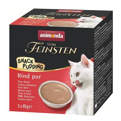 ANIMONDA Cat Vom Feinsten Snack Pudingas jautienos 3x85g