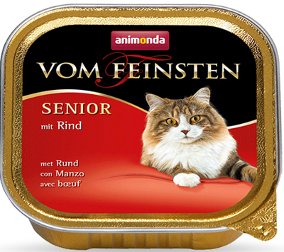 ANIMONDA Vom Feinsten Senior Cat skonis: su jautiena 100g