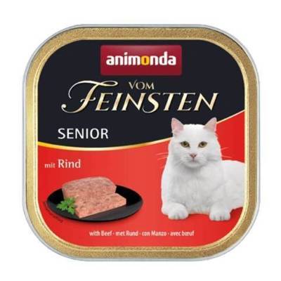 ANIMONDA Vom Feinsten Senior Cat skonis: su jautiena 100g