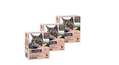 BOZITA Cat Vištienos kepenys drebučiuose 3x370g