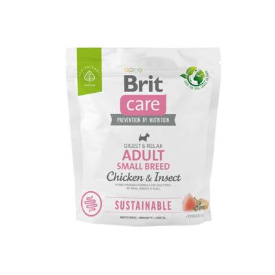 BRIT CARE Dog Sustainable Adult Small Breed Chicken & Insect 2x1kg