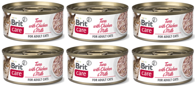 BRIT Care Cat Tuna with Chicken 70gx6