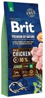 BRIT Premium By Nature Junior XL 15kg+Foresto Antkaklis šunims virš 8kg - 3% PIGIAU