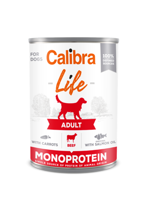 CALIBRA Dog Life Adult Beef with Carrots 400g