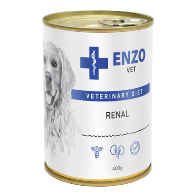 ENZO VET Inkstų dietos inkstų ligoms gydyti su jautiena šunims 8x400g