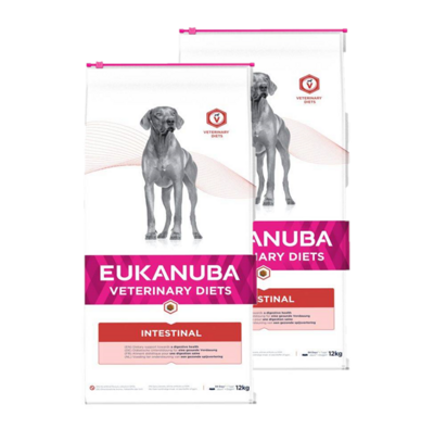 EUKANUBA Intestinal Dog 2x12kg - 3% PIGIAU