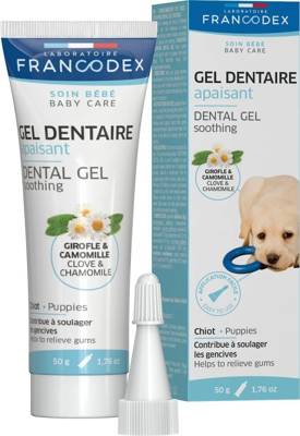 FRANCODEX raminamasis dantų gelis šuniukams 50 g