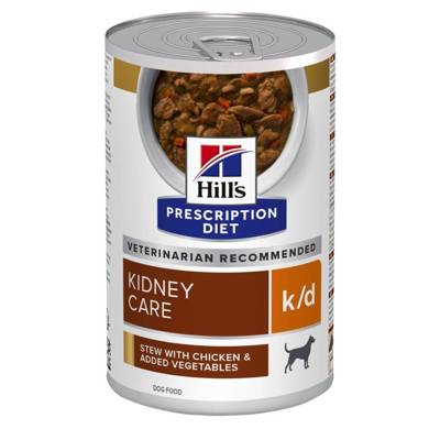 HILL'S PD Prescription Diet Canine k/d vištiena (troškinta) 354g skardinė