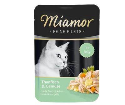 Miamor Feine Filets - drėgnas kačių maistas tunų filė su daržovėmis 100g