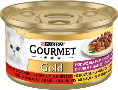 Purina Gourmet Gold su jautiena ir vištiena padaže 85g