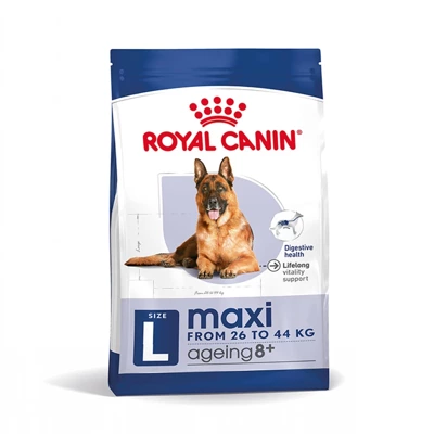 ROYAL CANIN Maxi Ageing 8+ 15kg sausas ėdalas suaugusiems, vyresniems nei 8 metų, didelių veislių šunims