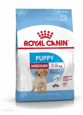 ROYAL CANIN Medium Puppy 4 kg sauso ėdalo 2-12 mėnesių vidutinių veislių šuniukams